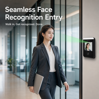 Terminal de contrôle d'accès multi-authentification par reconnaissance faciale, mot de passe, empreinte digitale et RFID pour porte de bureau