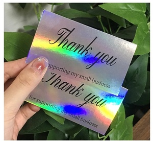 การ์ดอวยพรแบบโฮโลแกรมสำหรับธุรกิจการ์ดขอบคุณสำหรับงานแต่งงานวันเกิด - Product Image 6