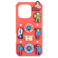 Diy Door Jezelf Multi Color Siliconen Mobiele Telefoon Hoesjes Voor Iphone 11 12 13 14 15 16 Pro/Max Hold Klomp Bedels