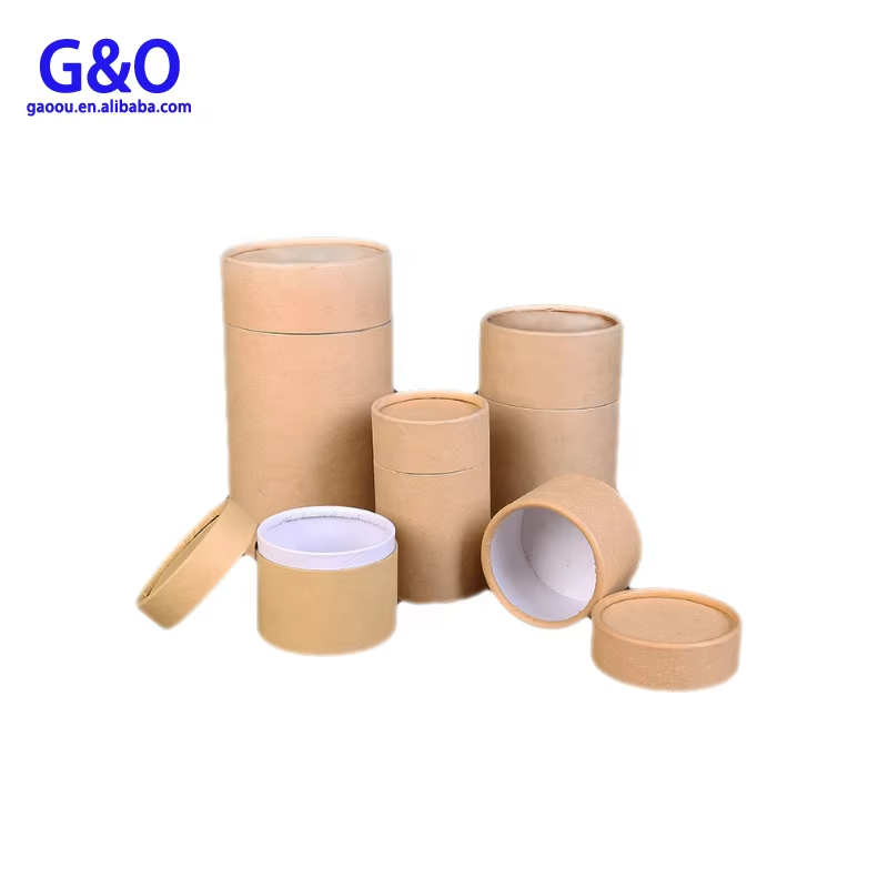 Custom Wholesale Eco-Friendly Packaging Paper Tube Kraft Paper Tube Paper Carton for Glass Dropper Bottle
