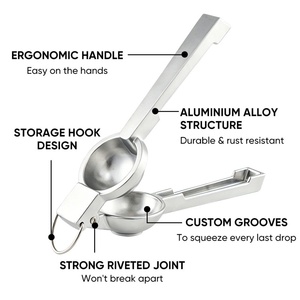 Handheld Manual Aluminum Alloy Fruit <b>Vegetable</b> <b>Juicer</b> Commercial Lemon Squeezer for Fresh Juice Factory Direct - Product Image 5