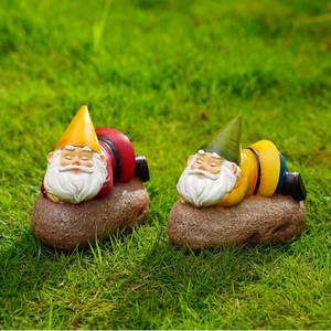 Escultura Solar de <span class=keywords><strong>Hada</strong></span> Duendecillo Americana, Adornos de Jardín, Artesanía de Resina Ecológica Hecha a Mano, Decoraciones Navideñas para Exteriores RUYI - Product Image 2