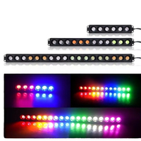 Barre lumineuse LED pour voiture, feux de jour 12V, feux d'ambiance clignotants, feux latéraux de camion, 6/12/18 lumières 120
