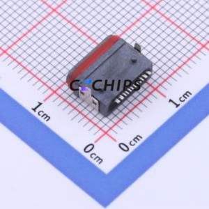 TYPE-C 16PFS 2J-H7.45 IPX8 USB Connector SMD Connector Type-C USB 3.1 Female Horizontal Mount - Product Image 2