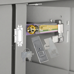 MS503 Hợp kim kẽm kích hoạt Flush kích hoạt Latch Swing xử lý <span class=keywords><strong>push</strong></span> <span class=keywords><strong>button</strong></span> tủ điện bảng điều khiển khóa - Product Image 6