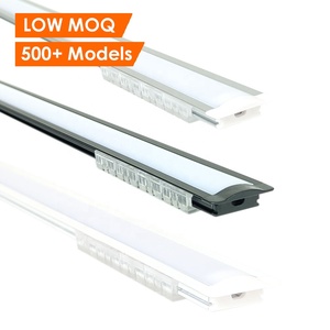 Cor branca Custom 17*7mm LED Perfil embutido Canal de alumínio LED Strip Light <span class=keywords><strong>U</strong></span> Forma Perfil de alumínio para parede - Product Image 2