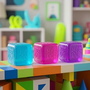 Petites boîtes mystères de jouets anti-stress en EVA, nouveaux modèles mignons en forme de boulettes avec visage souriant, pour enfants de 5 à 7 ans - Product Image 1