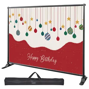 Heavy Duty Backdrop Banner Stand Thicker Professional Telescopic Display Step and Repeat Backdrop Stand