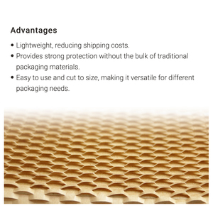 Rollo de papel de panal súper práctico Embalaje exquisito Papel Kraft de panal - Product Image 6