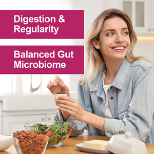 Poudre de fibres alimentaires avancée pour une alimentation saine, elle aide à équilibrer la microbiome intestinale avec un mélange de probiotiques, complément alimentaire - Product Image 2