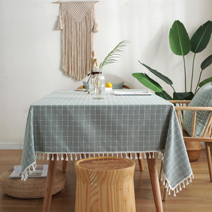 <span class=keywords><strong>Tovaglia</strong></span> rettangolare geometrica per tavolino da caffè in <span class=keywords><strong>pizzo</strong></span> Jacquard in cotone <span class=keywords><strong>e</strong></span> <span class=keywords><strong>lino</strong></span> Jacquard in stile americano - Product Image 3