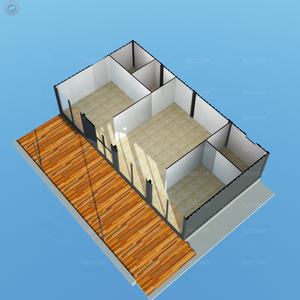 20ft Modulare Container di Trasporto Ufficio Malesia Contenitore Modulare Edificio Per Uffici Centro di Vendita di Costruzione - Product Image 5