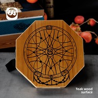 Waltert Kahong W-01 Teak Portable Octagon Bongo Hand Drum Travel Box