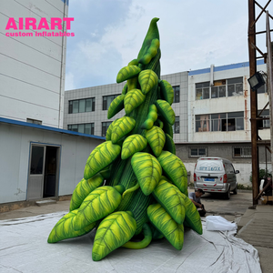 Árbol de vaina de guisante inflable realista con hojas de simulación y luz Led para decoración de fiestas - Product Image 3