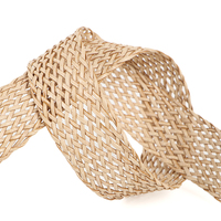 Ceinture en cuir PU tressé élastique de style bohème pour femmes de haute qualité Boucle en bois Accessoire de mode pour robe d'été Jeans