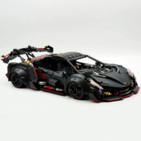 GULY 10639 Bloques de Construcción de Superauto Poison a Escala 1:8, 3089 Piezas, Modelo MOC de ABS, Juguete Técnico STEM y Electrónico, Regalo para Adultos
