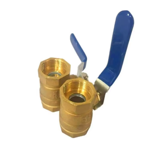 Válvula de bola de latón de 1/2 pulg., 1 pulg., 2 pulg. PN16 con rosca interna hembra, doble disco, NPT FNPT, para agua y gas, 600 WOG - Product Image 5