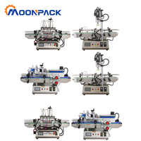 Machine de remplissage, de bouchage et d'étiquetage de liquides Moonpack, machine de remplissage, de bouchage et d'étiquetage de jus, d'huiles essentielles et d'eau pour les petites entreprises