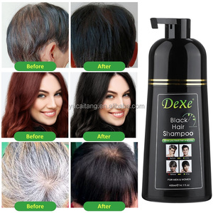 DEXE – Crème colorante capillaire 3-en-1 à base de plantes, pour <span class=keywords><strong>cheveux</strong></span> bruns foncés, moyens, clairs, naturels et noirs, couvre les <span class=keywords><strong>cheveux</strong></span> gris et blancs – Marque privée - Product Image 5