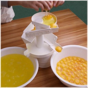 1 brise-œuf manuel et séparateur de coquille – Casse-œuf portable en acier inoxydable robuste avec poignée ergonomique - Product Image 3