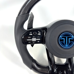 <span class=keywords><strong>Volante</strong></span> de Fibra de Carbono para <span class=keywords><strong>Mercedes</strong></span> Benz <span class=keywords><strong>AMG</strong></span>, Compatible con los Modelos W117, W176, W177, W203, W204, W205, W211, W212, W213, W218, C43, C63, C200, C300 - Product Image 5
