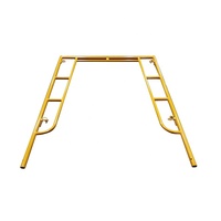 Échelle de planche Scoffold en acier jaune réglable à cadre en H Construction extérieure Système de levage d'échafaudage en métal