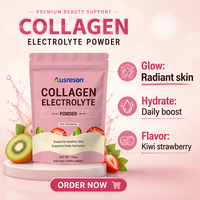 Sachets de Collagène, Électrolytes et Créatine – Boisson Protéinée pour la Beauté – Complément pour une Peau Saine – Collagène, Électrolytes, Vitamines – Poudre Rose