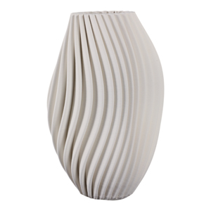 Vaso in ceramica con curve verticali scultoree 3D, stile moderno, per soggiorno, camera da letto, decorazione per la casa - Product Image 4
