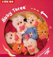 Nouvelle figurine en vinyle et peluche sur le thème des animaux de la série Baby Three Frozen, porte-clés mignon, boîte mystère, échelle 1/12, unisexe, Saint-Valentin 2026