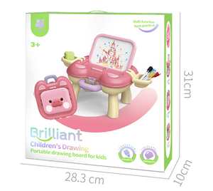 Set Lavagna Portatile per Bambini RTS, Tavoletta da Disegno Maiale e Cucciolo, Giocattolo Artistico Riutilizzabile con Contenitore - Product Image 5