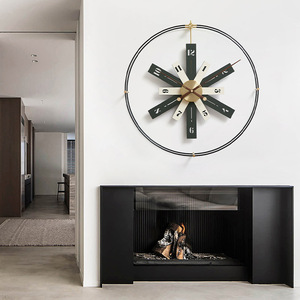 Nordic Minimalist Wall <b>Clock</b> Round <b>Battery</b> Powered Jumping Seconds Movement Living Room Decor - Product Image 3