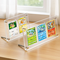 Vitrine de présentation rectangulaire moderne en acrylique transparent avec couvercle magnétique robuste pour rangement de boosters UPC SPC SGS
