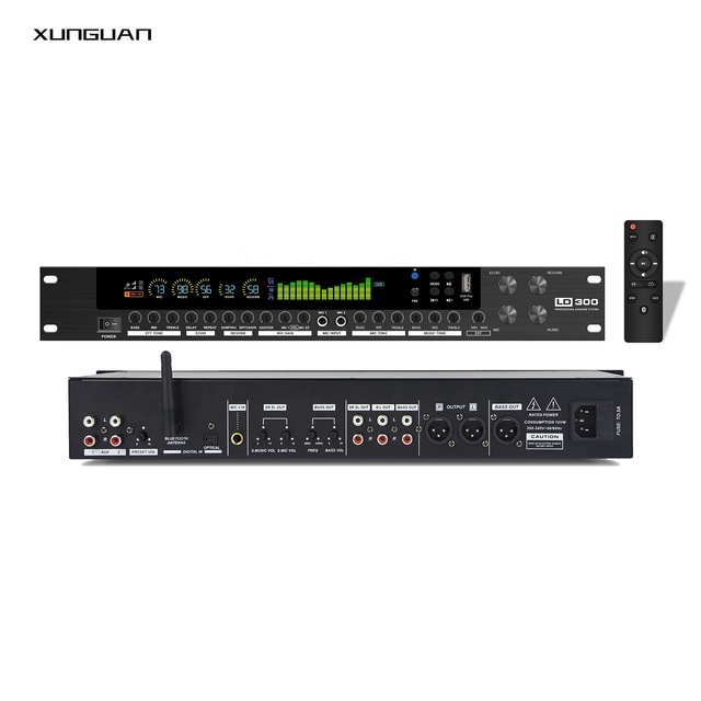 LD300 Reverb 1.5U Audio Processor FX90 With Digital Effects USB Interface Professional Effector for Stage Record Sound