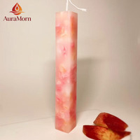Bougies carrées à longue durée de combustion, sans fumée, sans gouttes, pour mariage, décoration intérieure, fêtes, spas, dîners