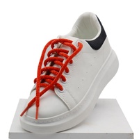 Olian Vente en gros Serviette Moelleux 0.6cm Lacets ronds Creative Daddy Small White Shoes Lacets en daim