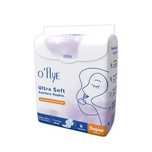 Oflye dùng một lần nữ tính Pads bông băng vệ sinh kinh nguyệt cho phụ nữ những ngày giá rẻ khăn ăn vệ sinh