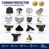 Protection d'angle personnalisée en zinc et fer avec revêtement anti-rayures pour meubles de style chinois traditionnel