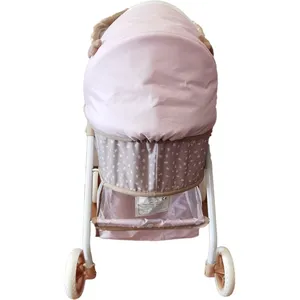 2021Hot Selling Fashionable For Baby Doll Pram Strollers With Swiveling Wheel Adjustable Handle Baby Doll Pram Strollers