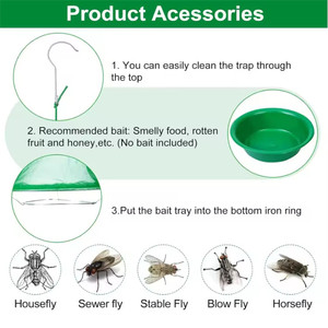 Piège à mouches automatique pour extérieur, attrape-mouches, frelons, guêpes jaunes, pour élevage en ferme - Product Image 3