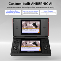 Consoles de jeux vidéo Qbuy ANBERNI RG DS, double écran tactile avec système Android 14, 128 Go, lecteurs de jeux rétro portables, 4000 mAh, 4 pouces