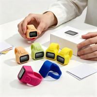 En gros, Mini Tasbih numérique islamique promotionnel, compteur de prières en forme de bague, en plastique, étanche, portable, cadeaux en soie