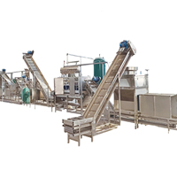 Ligne de production d'ail déshydraté entièrement automatique comprenant une machine à trancher pour casser l'ail, éplucher et nettoyer