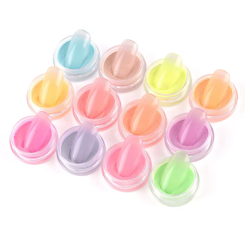 Poudre lumineuse 12 couleurs set 01