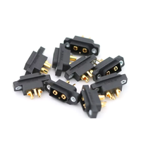 Connecteur hybride d'alimentation et de signal Amass XT60IE-M à montage sur panneau, 2+1 broches, en laiton plaqué or, pour stockage d'énergie et RC