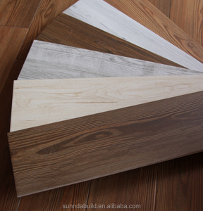 Azulejos de cerámica rústicos de precio barato, azulejos de <span class=keywords><strong>madera</strong></span> de color beige, <span class=keywords><strong>madera</strong></span> de porcelana vidriada se ve azulejo de piso - Product Image 2