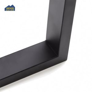 Heavy Duty Metal Square <b>Table</b> <b>Legs</b> Modern Design Black Powder Coated for Living Room Kitchen Dining DIY Furniture - Product Image 5