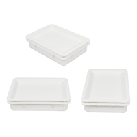 Plateau à pâte à pizza empilable de haute qualité JOIN, conteneur de stockage pour boulangerie, plateau rectangulaire pour la fermentation du pain, boîte à pâte à pizza en plastique