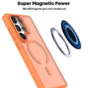 Étui de protection magnétique anti-chute pour <span class=keywords><strong>Samsung</strong></span> Galaxy S25 Edge avec support d'objectif givré pour <span class=keywords><strong>Samsung</strong></span> S26 Ultra - Product Image 4