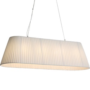 Lámpara Colgante Moderna Minimalista de Forma Ovalada Trapezoidal, Iluminación de Tela para Cafetería, Bar, Restaurante, para Té con Leche - Product Image 2