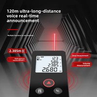 Télémètre laser avec précision de 2 mm, batterie au lithium rechargeable de 250 mAh, Bluetooth et messages vocaux pour la mesure de pièces, KL04